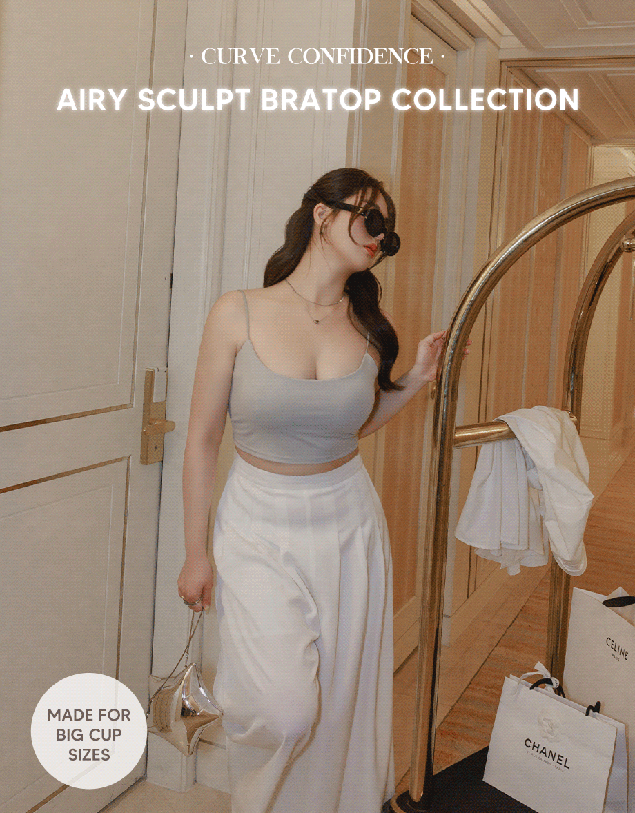 Airy Sculpt High Elastic Thin Strap Bra Top